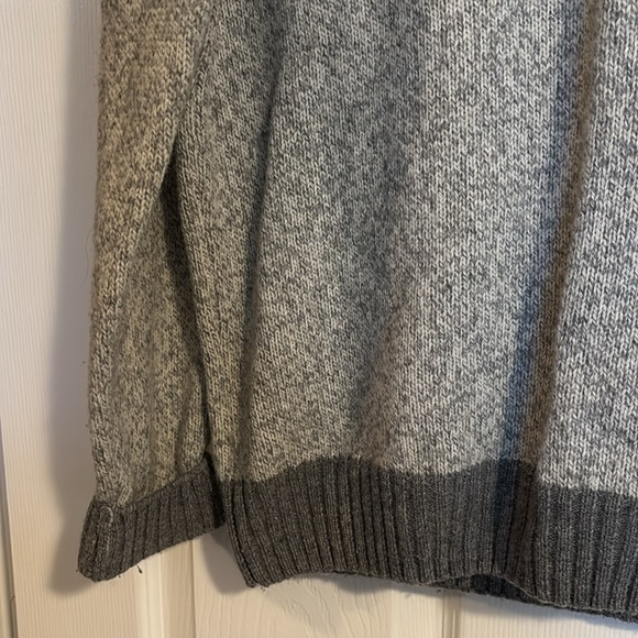 Daniele Blasi men’s gray quarter zip wool blend sweater size medium - Picture 4 of 9